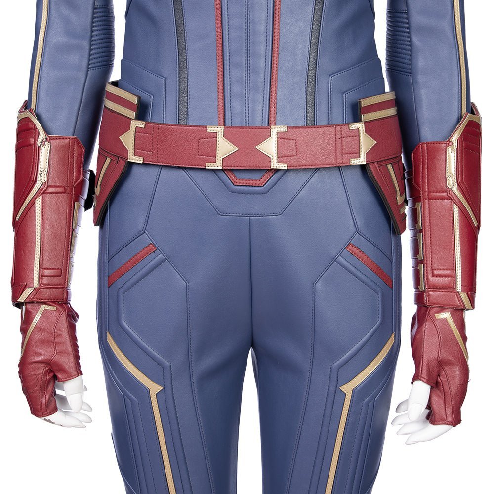 Traje de Cosplay de Captain Marvel - Réplica Oficial del Póster de la Película - Fantasia Cosera