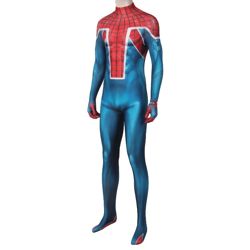 Traje de Cosplay Spider-Man PS5 Spider-UK Battle Suit para Halloween - Fantasia Cosera