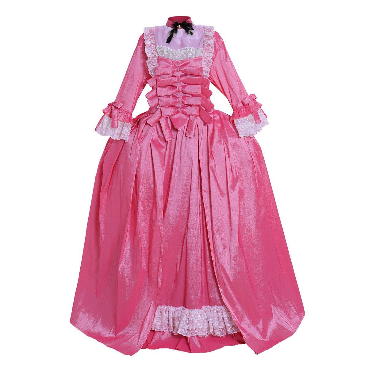 Vestido de Marie Antoinette del Siglo XVIII - Vestido de Baile Rococó con Espalda de Saco | Vestido de Princesa Vintage Victoriana - Fantasia Cosera