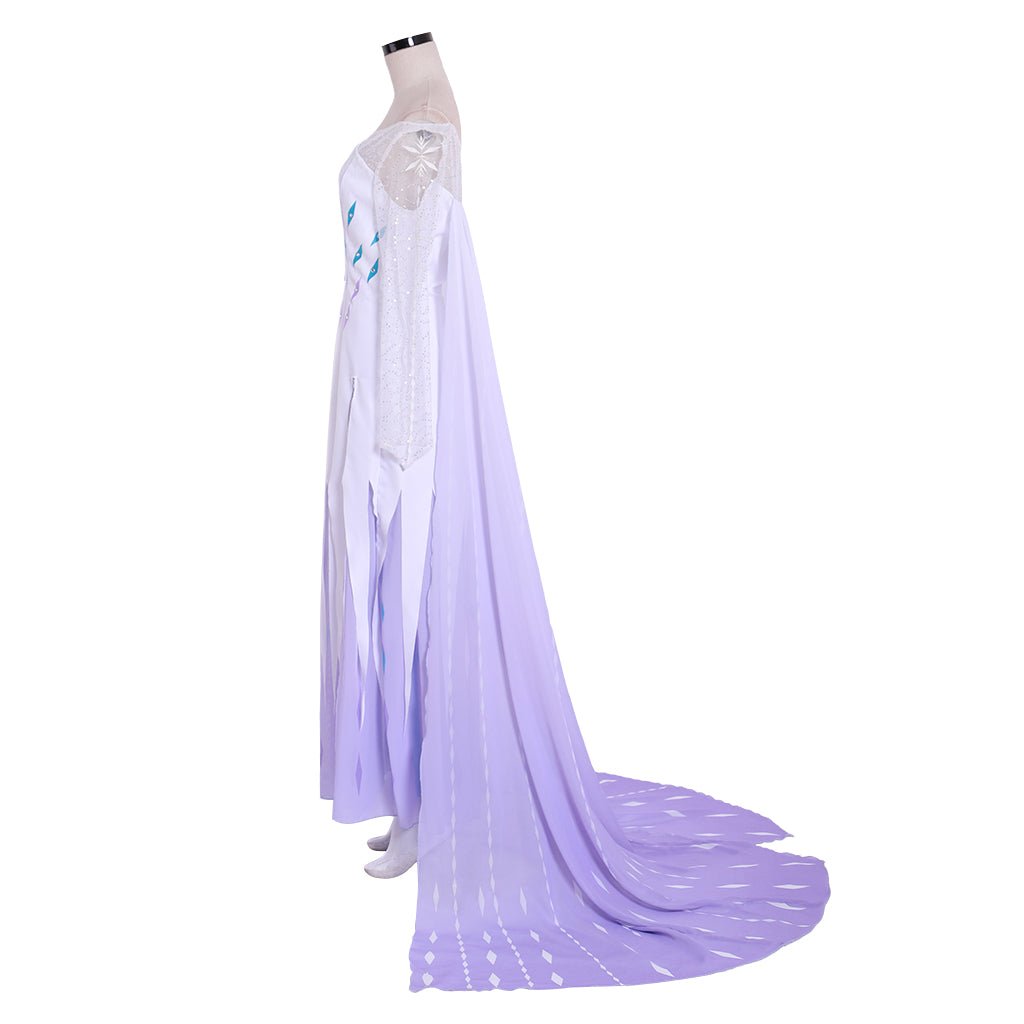 Traje de Cosplay de Elsa, Reina de las Nieves 2 | Vestido de Princesa para Mujeres Adultas en Halloween y Fiestas de Carnaval - Fantasia Cosera