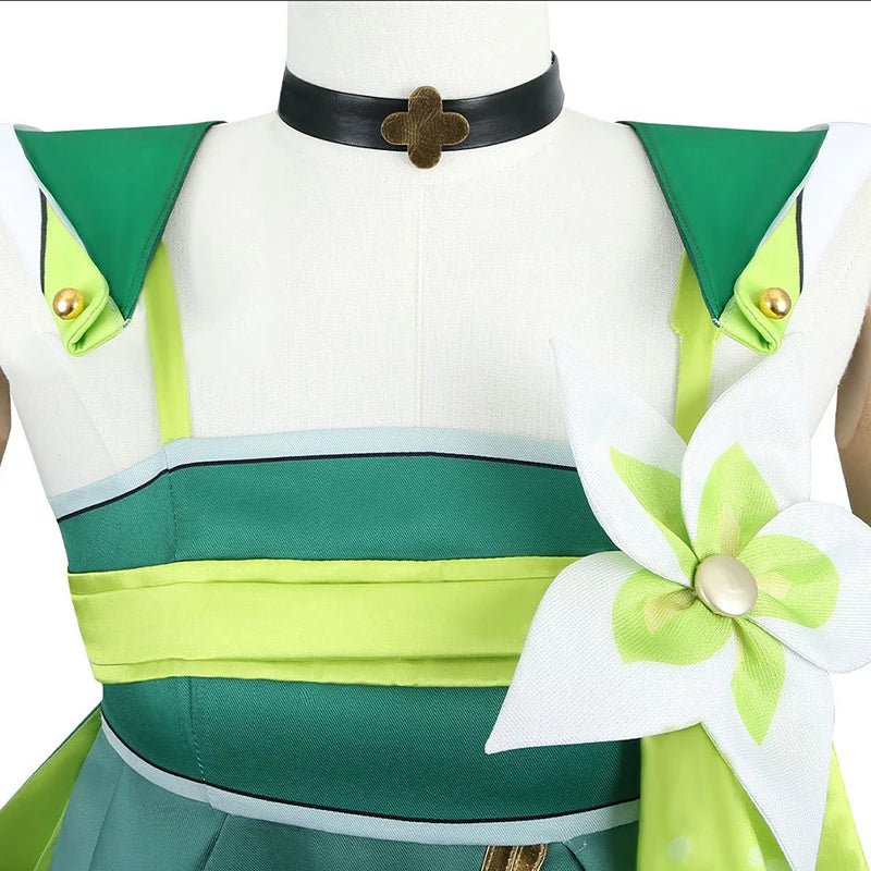 Traje de Cosplay Verina de Juego Wuthering Waves Vestido Verde Resonador Congénito Espectro para Mujer Disfraz de Fiesta de Halloween - Fantasia Cosera