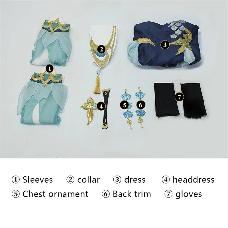 Traje de Cosplay Madame Ping de Genshin Impact para Mujer - Uniforme Pinger para Halloween y Role Play - Fantasia Cosera