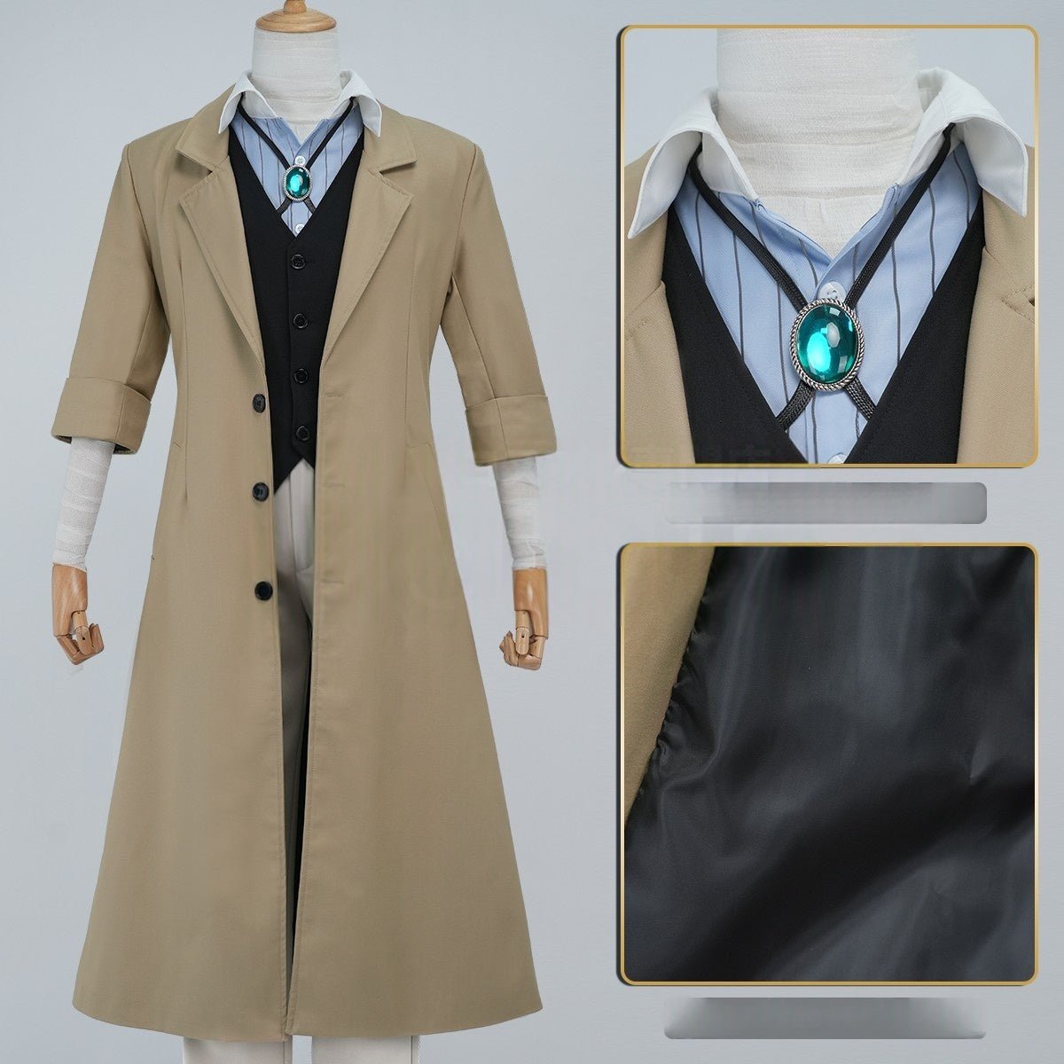 Traje de Cosplay Osamu Dazai Bungo Stray Dogs - Outfit Anime de Alta Calidad - Fantasia Cosera