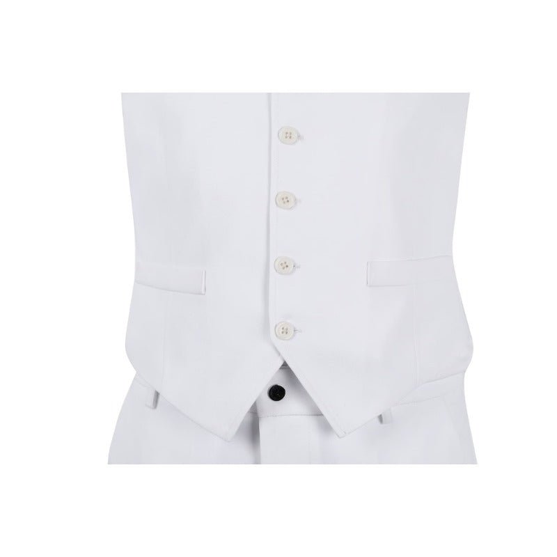 Traje de Cosplay Joker 2 Arthur Fleck Blanco - Conjunto Completo: Traje, Camisa, Chaleco, Pantalones, Corbata - Fantasia Cosera