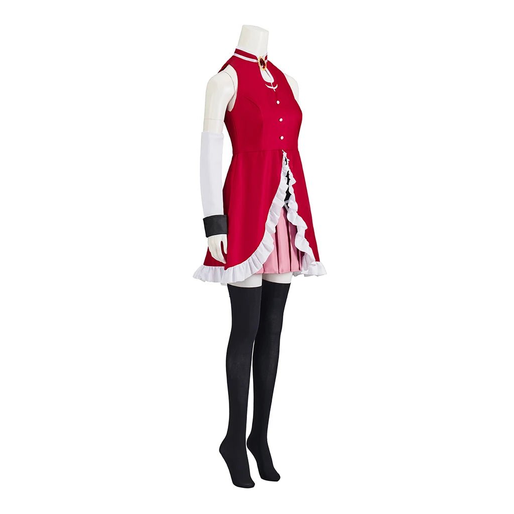 Traje de Cosplay de Kyoko Sakura, Uniforme de Chica Mágica para Mujer, Falda de Combate para Halloween, Carnaval y Comic Con - Fantasia Cosera