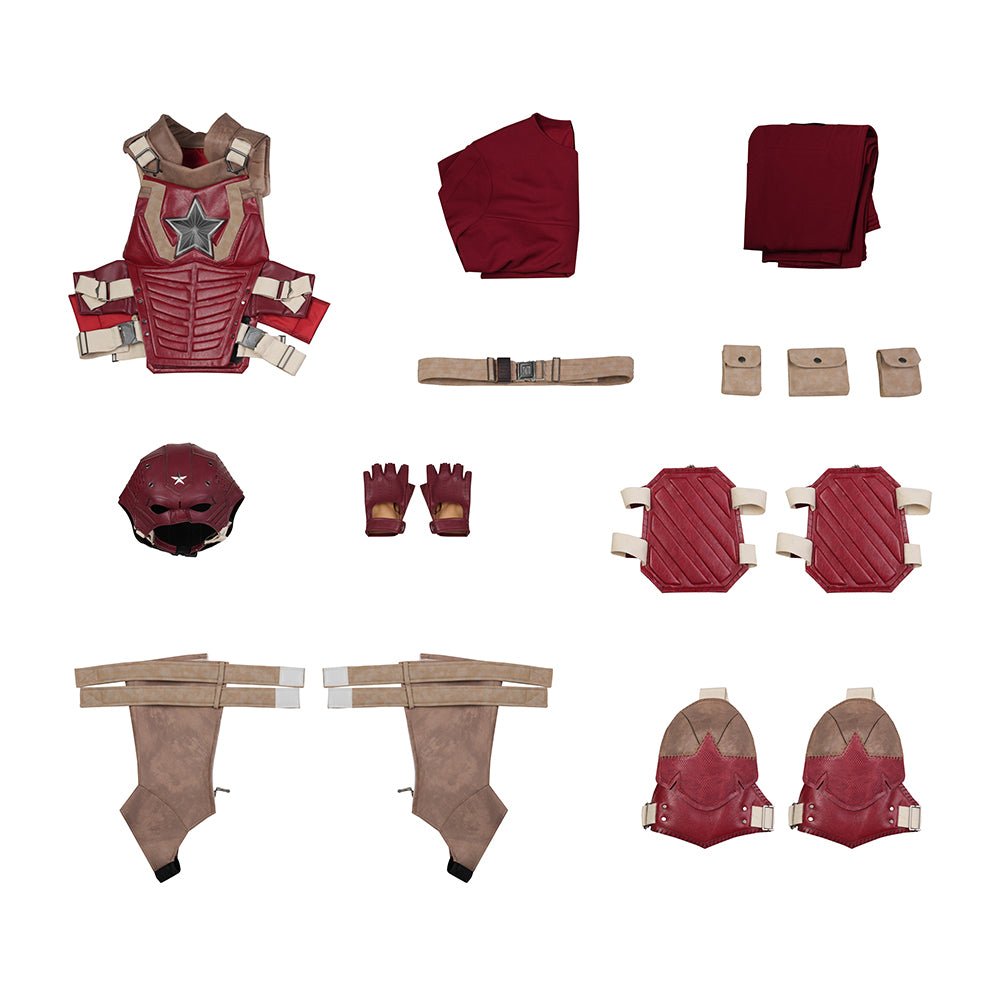 Traje de Cosplay Guardián Rojo de Thunderbolts - Atuendo Precisa de la Película - Fantasia Cosera
