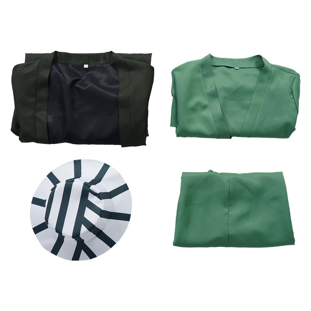 Traje de Cosplay de Kisuke Urahara de Bleach, Kimono Completo para Hombres - Fantasia Cosera