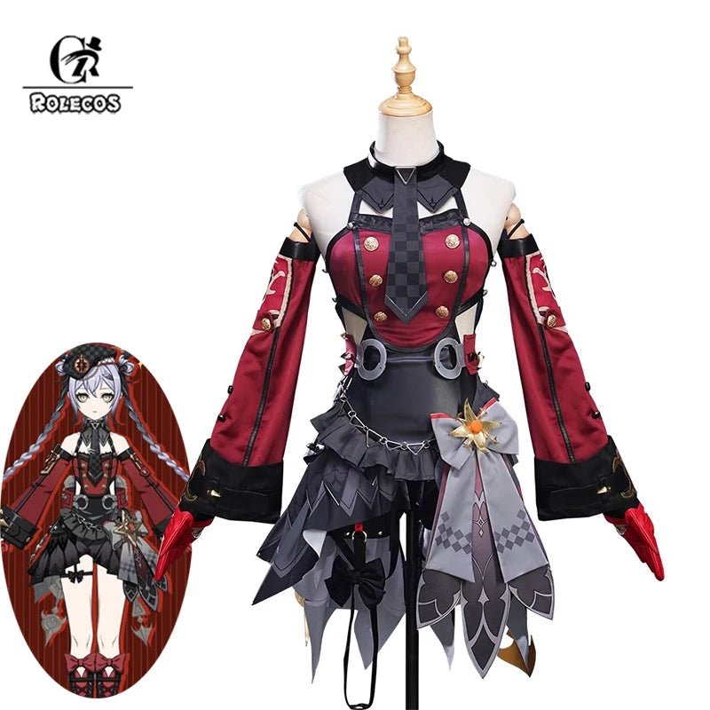 Disfraz de Cosplay de Genshin Impact Fontaine Código M Vestido de Pequeña Bruja para Mujer - Fantasia Cosera