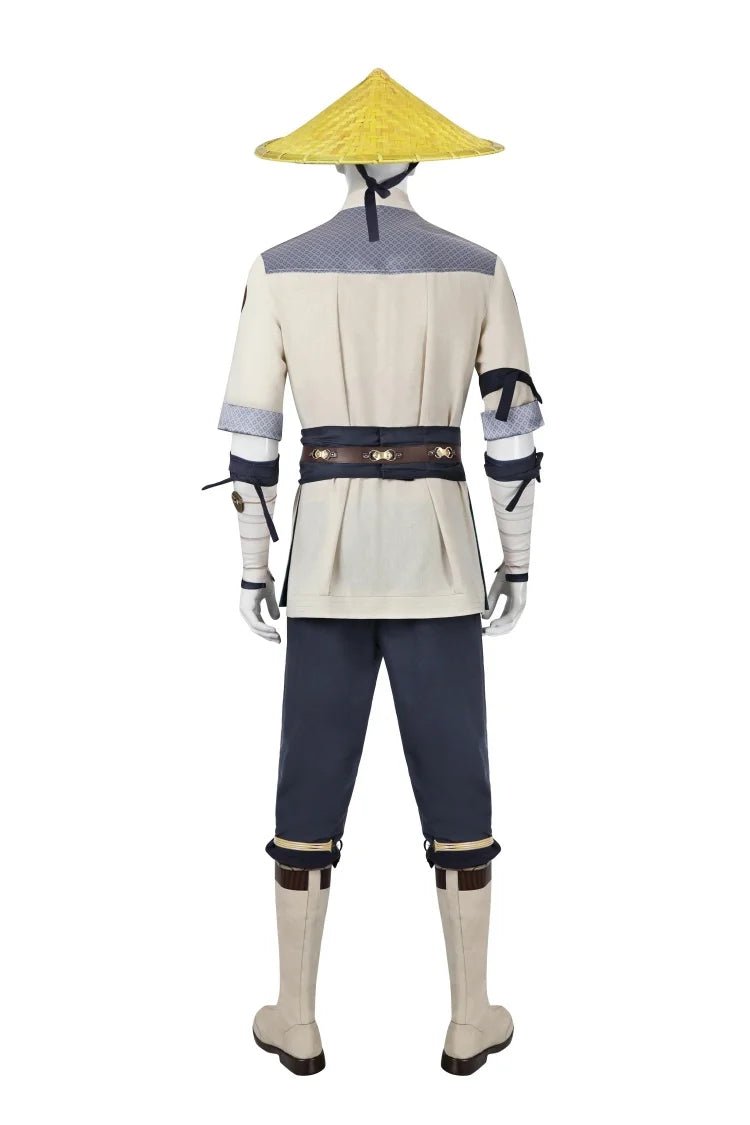 Traje de Cosplay de Raiden de Mortal Kombat 1 para Hombres Adultos - Uniforme de Batalla Fantasía Conjunto Completo - Fantasia Cosera