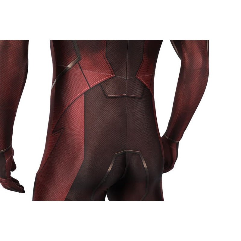 Traje de Cosplay de The Flash Barry Allen Halloween Superhéroe Mono Impreso en 3D con Máscara - Fantasia Cosera