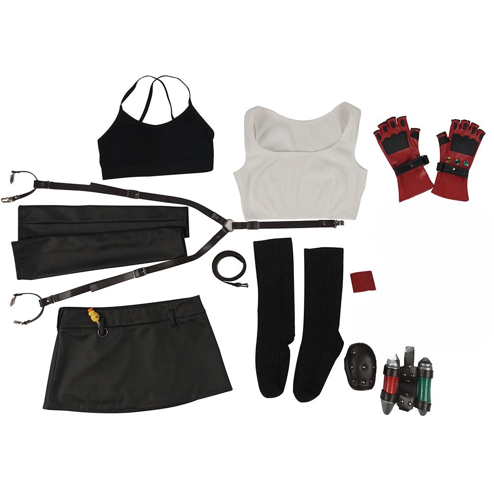 Disfraz de Tifa Lockhart de Final Fantasy VII Remake - Traje de Juego de Alta Calidad - Fantasia Cosera