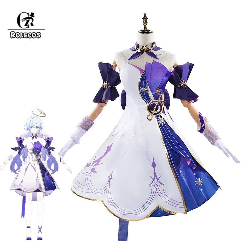 Traje de Cosplay de Robin de Honkai Star Rail - Cantante Idol Penacony para Mujer, Vestido para Fiestas de Halloween con Elementos Musicales - Fantasia Cosera