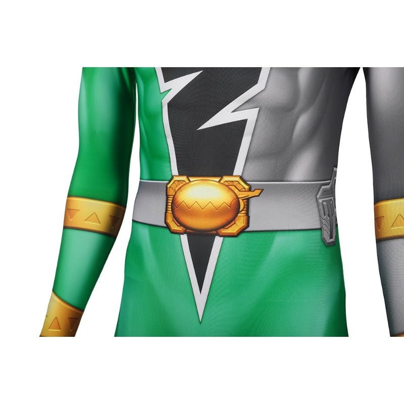 Traje de Cosplay de Power Rangers Verde para Halloween y Fiestas - Fantasia Cosera