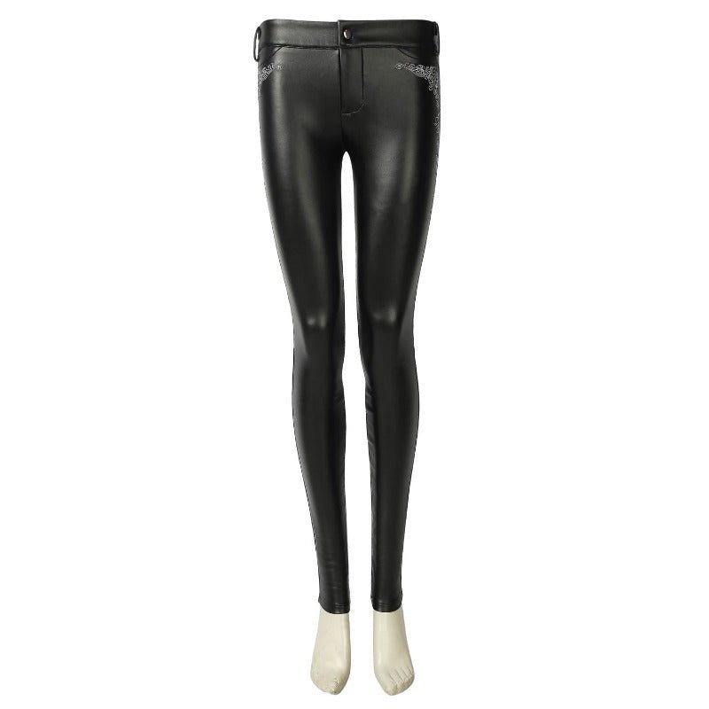 Disfraz de Trish de DMC 5 - Top Tubo y Pantalones de Piel PU Negros para Halloween - Fantasia Cosera