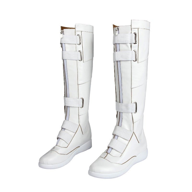 Traje de Cosplay de Black Widow Blanco - Natasha Romanoff Hecho a Mano - Fantasia Cosera