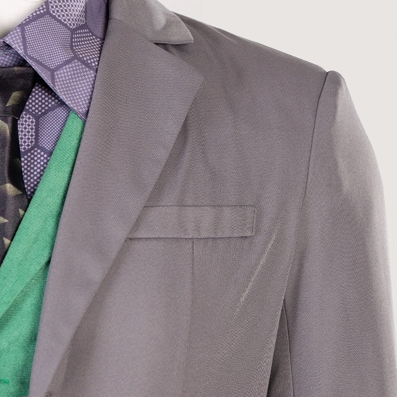 Traje de Cosplay de Joker de Batman: El Caballero Oscuro - Abrigo, Pantalones, Máscara, Disfraz para Halloween - Fantasia Cosera