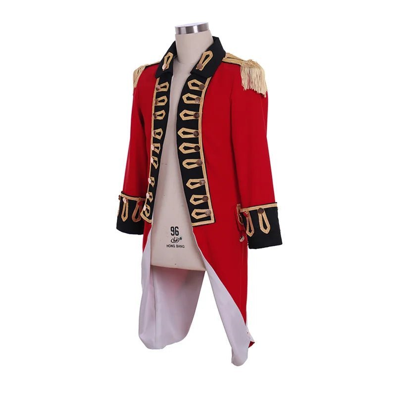 Chaqueta Roja Colonial - Disfraz de Richard Worsley | Uniforme del Capitán George Bisset - Fantasia Cosera