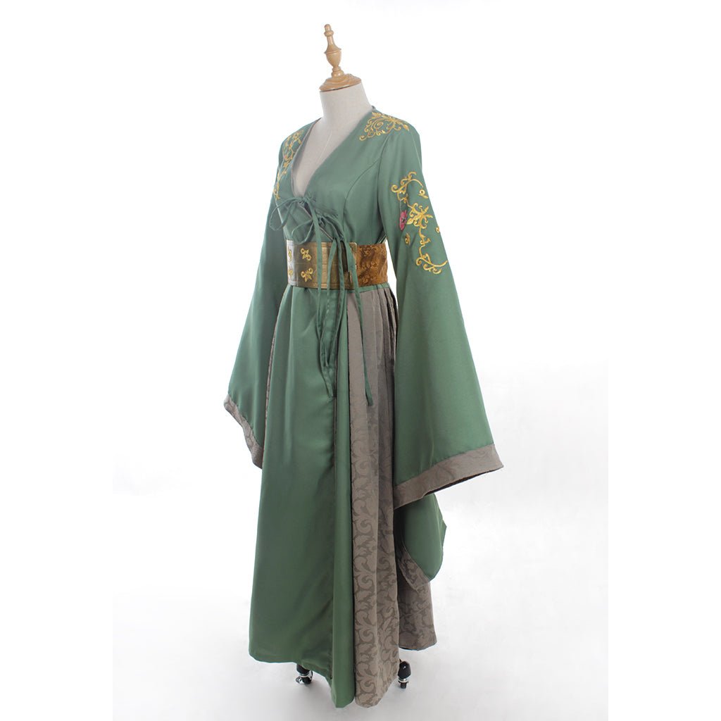 Vestido Verde de Cersei Lannister para Adultos | Disfraz de Cosplay para Mujer | Halloween y Carnaval | Cosplay de Series y Películas - Fantasia Cosera