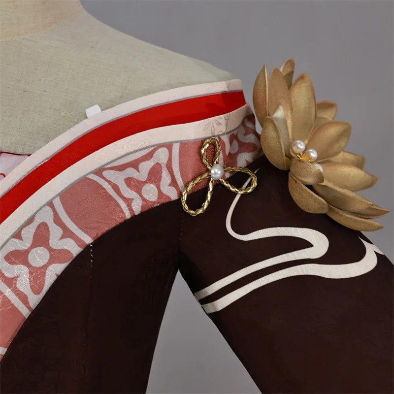 Traje de Cosplay Honkai Star Rail Fugue Tingyun Estilo Antiguo con Diseño de Colas de Zorro para Mujer - Fantasia Cosera