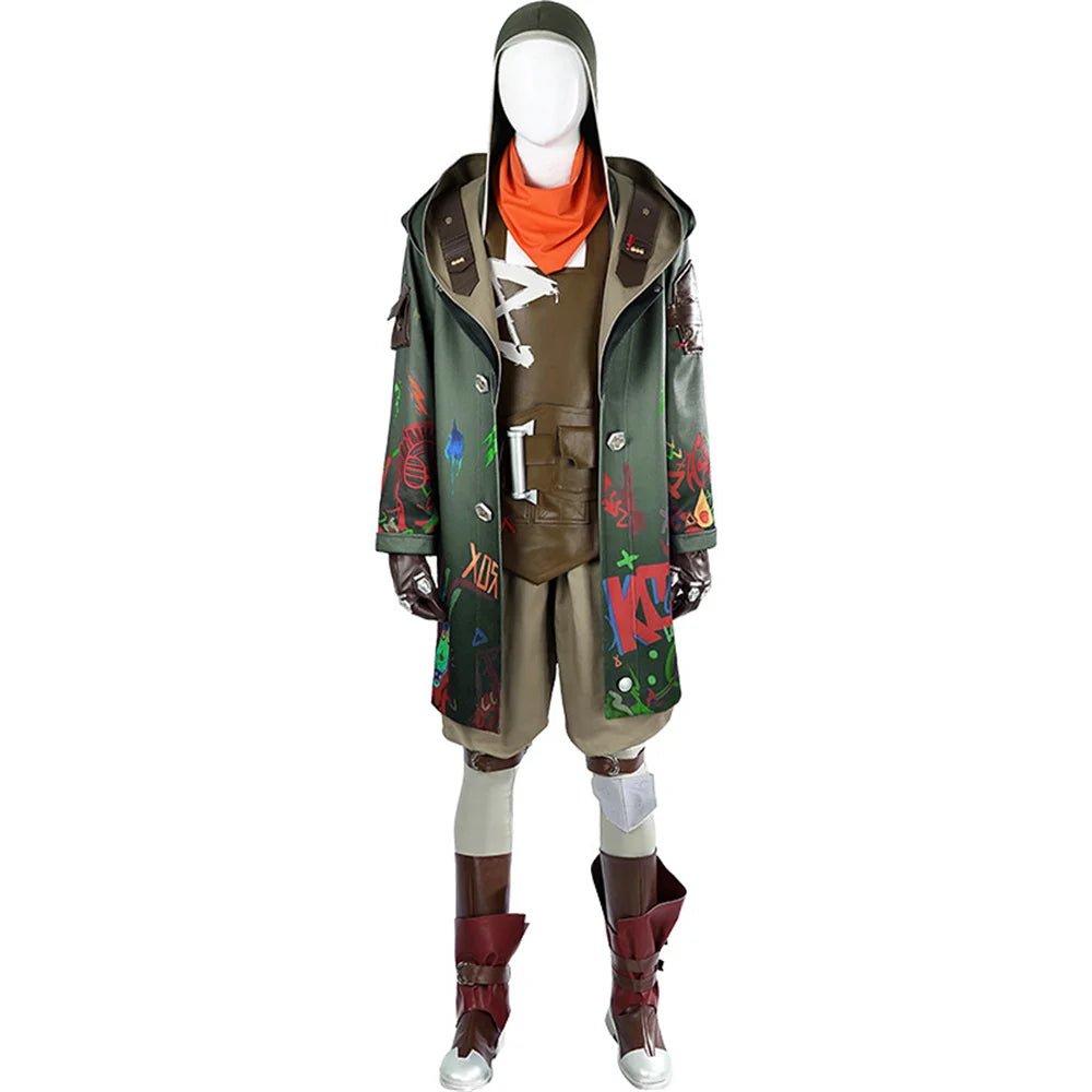 Traje de Cosplay de Ekko de Arcane LOL The Battle of Two Cities 2 para Hombres, Conjunto Completo para Fiestas de Halloween y Carnaval - Fantasia Cosera