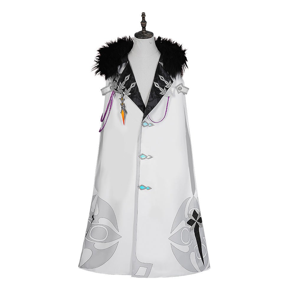 Traje de Genshin Impact Fatui Cloak para Pierr Pantalone Tartaglia Harlequin Doctor Sandrone Columbina Regretor - Fantasia Cosera