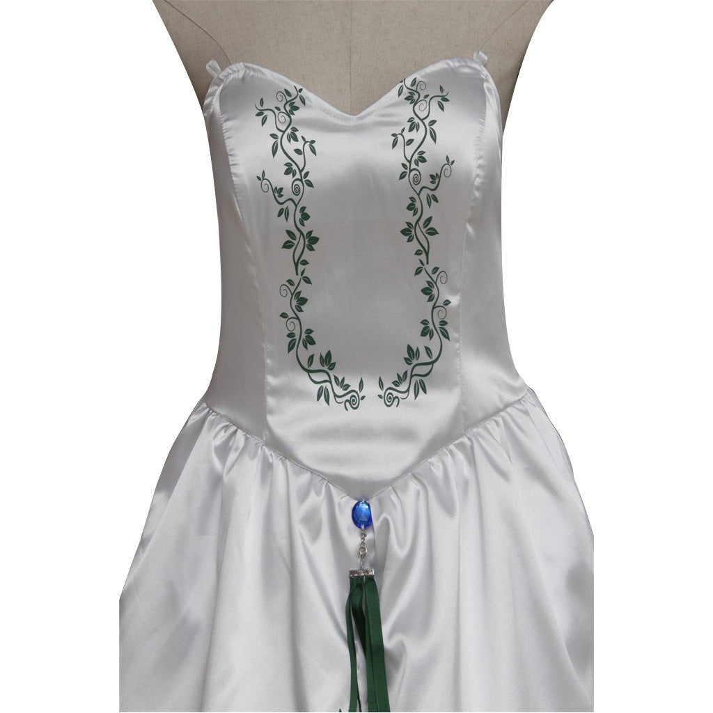 Traje de Cosplay de Garnet de Final Fantasy IX – Vestido de Novia Blanco para Mujeres Adultas - Fantasia Cosera