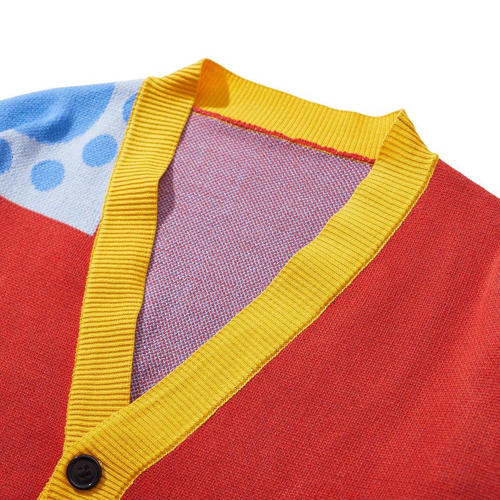 Suéter de Cosplay de Luffy del País Wano | Cardigan Anime para Adultos | Abrigo de Cosplay para Halloween - Fantasia Cosera
