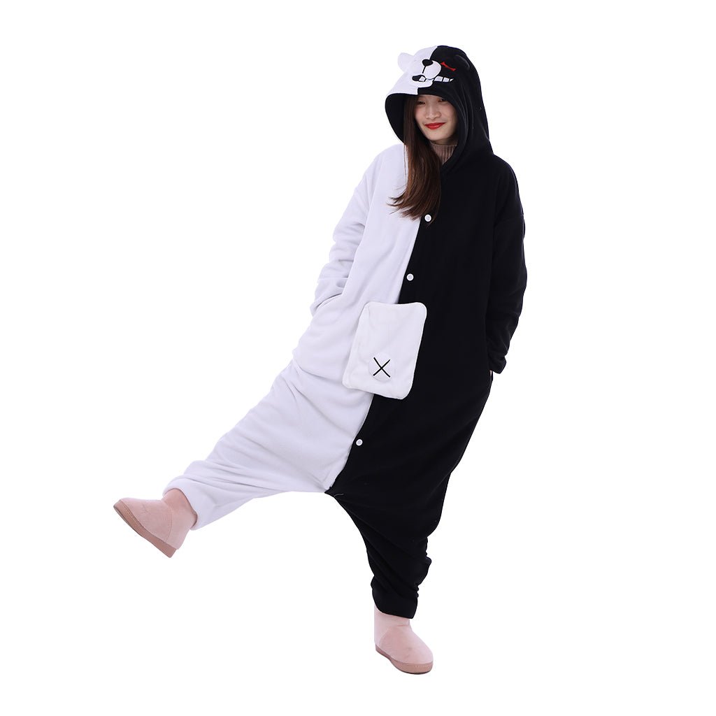 Danganronpa Monokuma Kigurumi Onesie – Máxima Comodidad y Estilo Anime - Fantasia Cosera