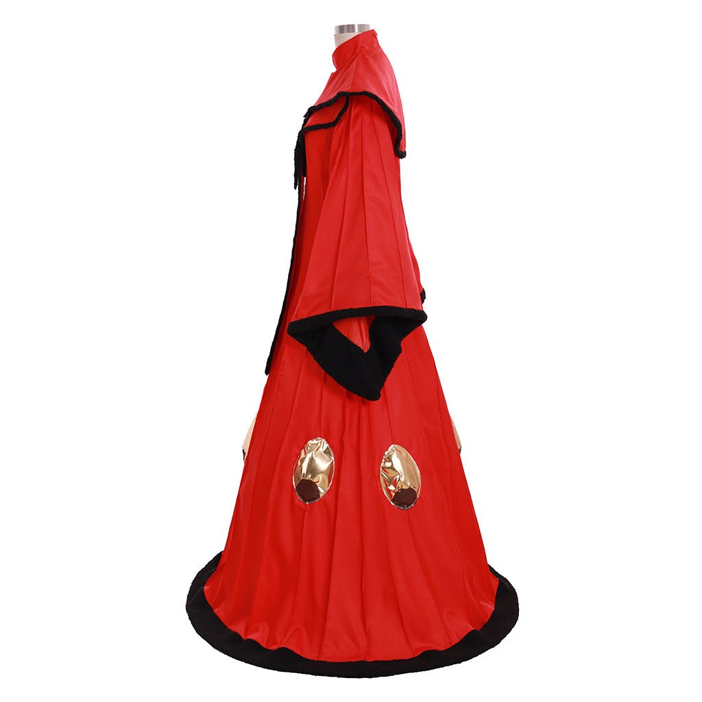 Vestido de Cosplay de la Reina Padme Amidala | Traje Rojo Personalizado para Eventos - Fantasia Cosera