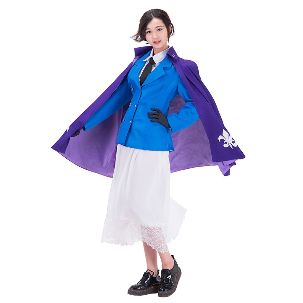 Traje de Cosplay de Hetalia: Axis Powers Francia Nyotalia Vestido Femenino - Fantasia Cosera