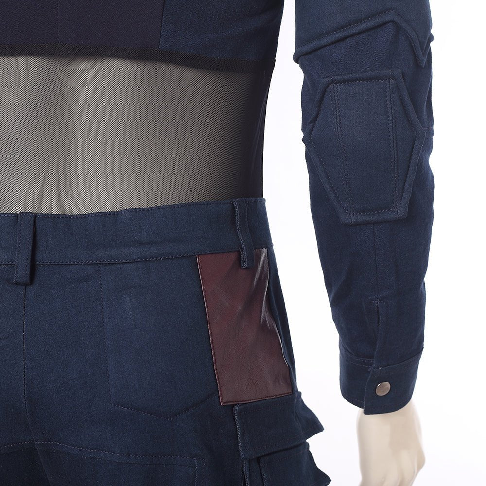 Traje de Cosplay de Capitán América de Avengers: Infinity War - Réplica de Película de Alta Calidad - Fantasia Cosera