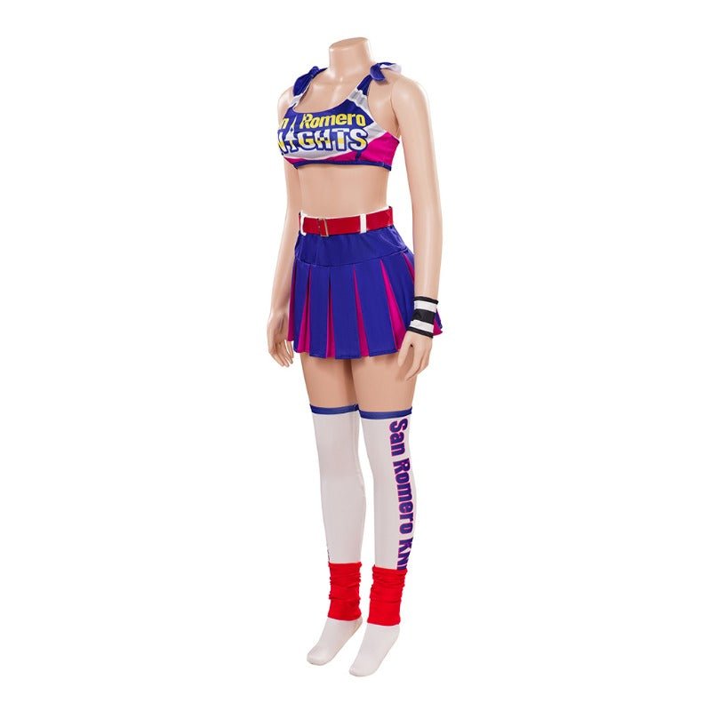 Traje de Cosplay de Juliet Starling - Conjunto de Top y Falda de Lollipop Chainsaw para Mujeres y Niñas - Fantasia Cosera