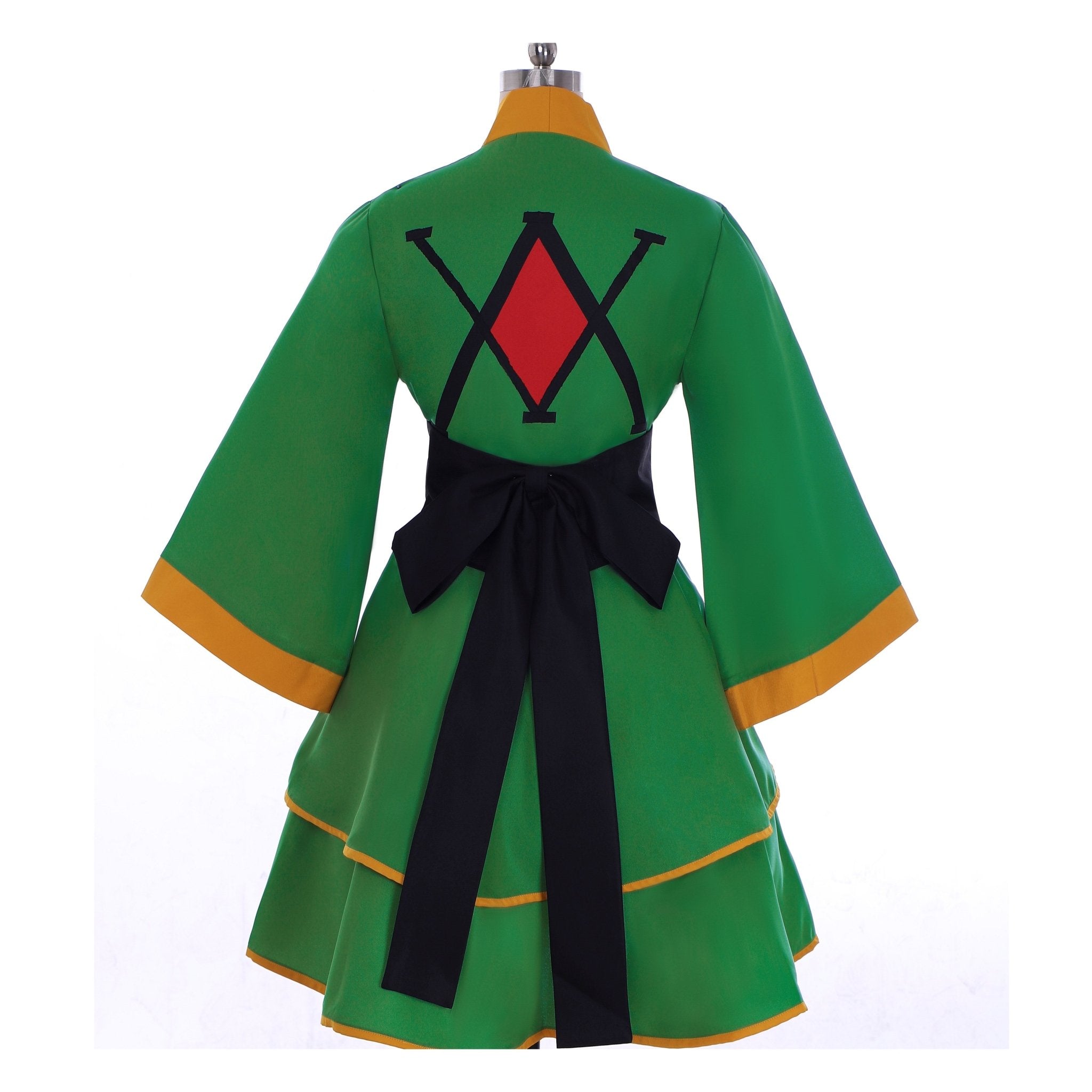 Traje de Cosplay de Gon Freecss de Hunter X Hunter - Kimono Lolita Verde para Mujer - Fantasia Cosera