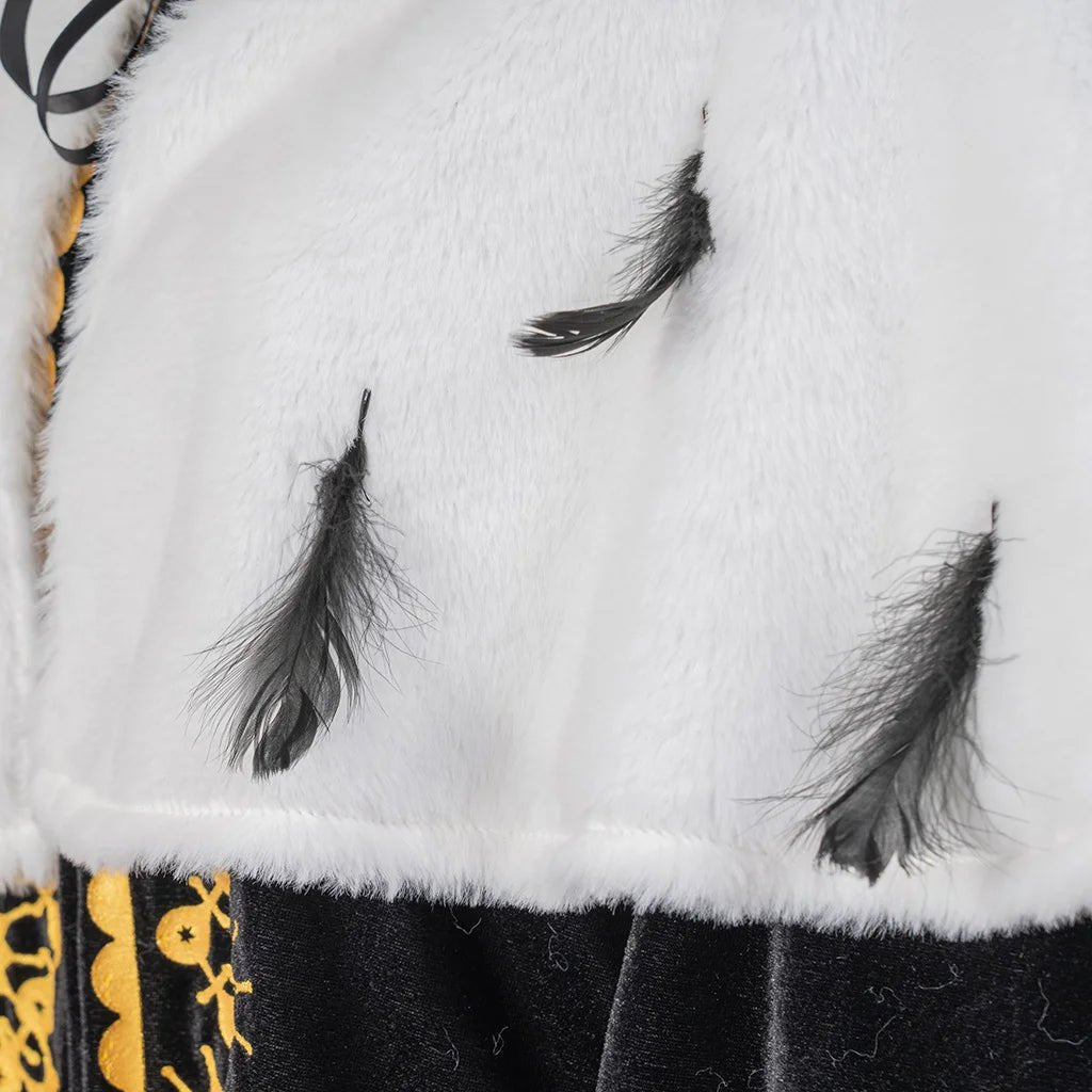 Capa de Cosplay de Rey Príncipe - Lujosa Capa de Longitud Media para Halloween y Carnaval - Fantasia Cosera