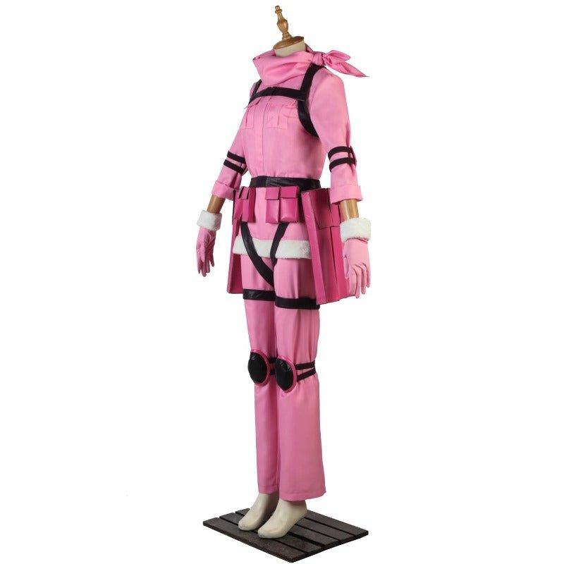 Traje de Cosplay de LLENN de Sword Art Online GGO - Uniforme Rosa Hecho a Medida - Fantasia Cosera