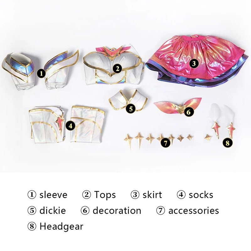 Traje de Cosplay de Kaisa Guardiana Estelar de LOL - Juego Completo con Accesorios - Fantasia Cosera