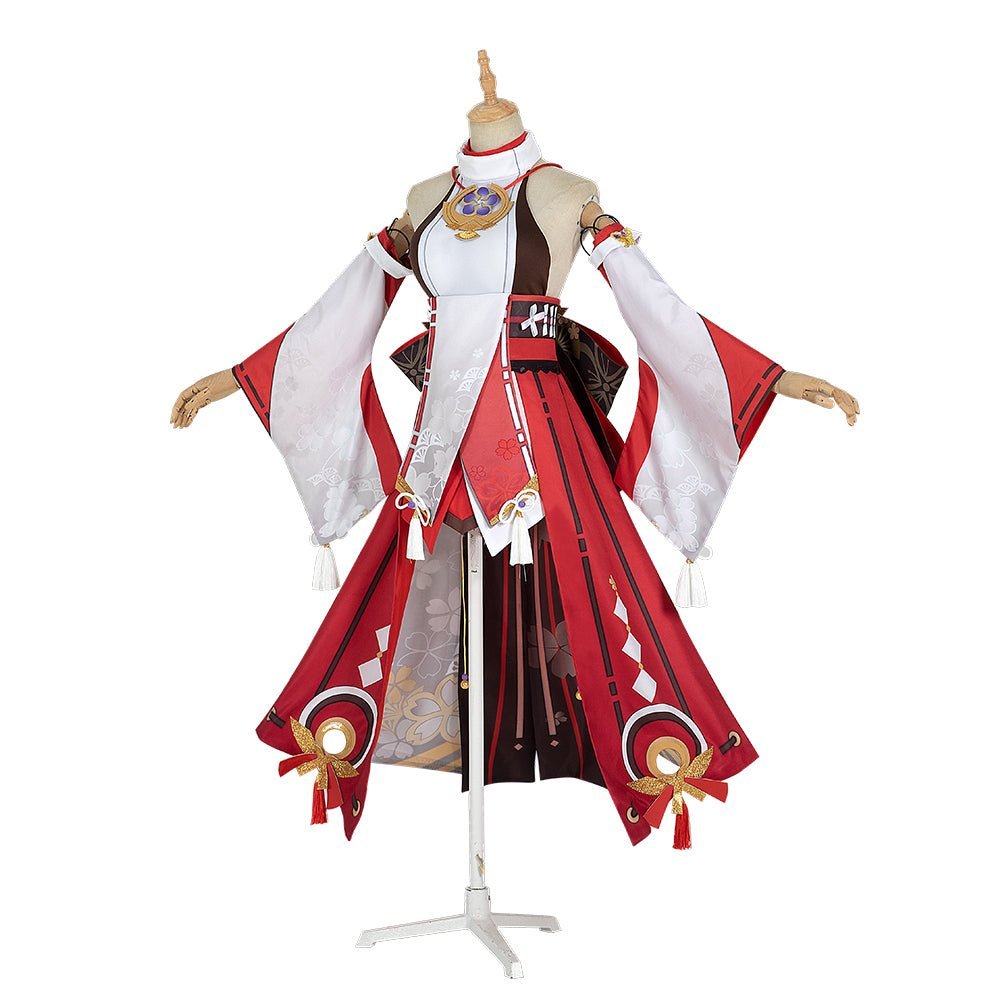 Traje de Cosplay de Yae Ko de Genshin Impact para Mujeres - Fantasia Cosera