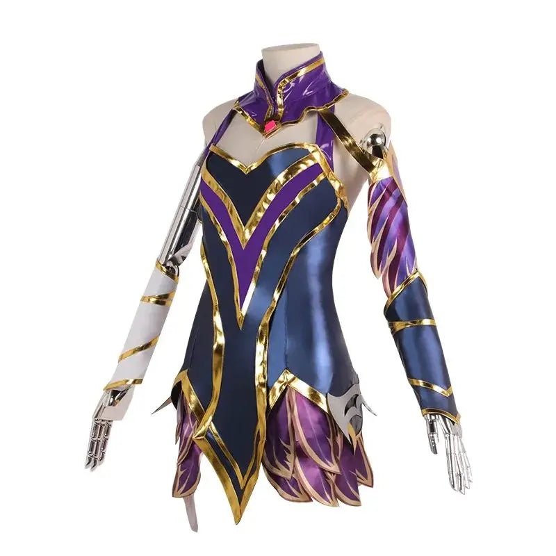 Traje de Cosplay de Ahri de LOL para Mujeres, Uniforme para Halloween y Carnaval - Fantasia Cosera