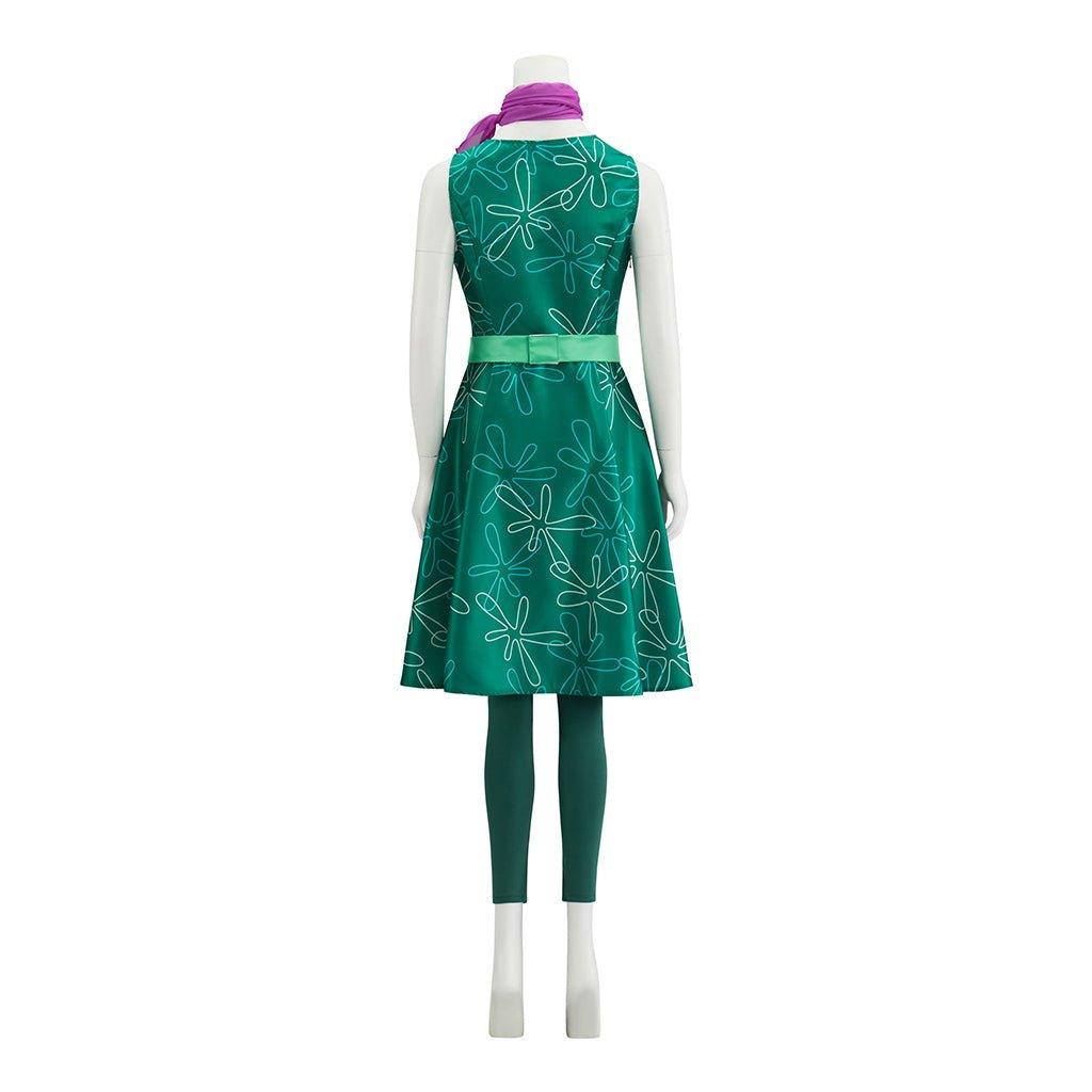 Traje de Cosplay de Disgust | Vestido Verde para Mujer | Disfraz de Fiesta de Halloween - Fantasia Cosera