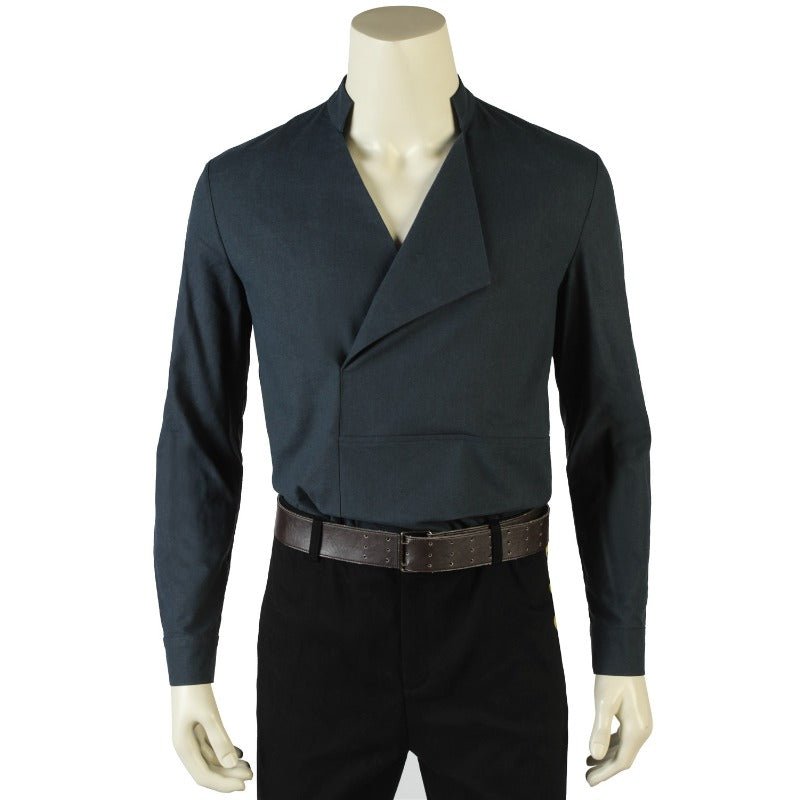 Traje de Han Solo Cosplay - Chaqueta de Piel, Cinturón de Cuero y Fundas Juego Completo para Role Play en Halloween - Fantasia Cosera