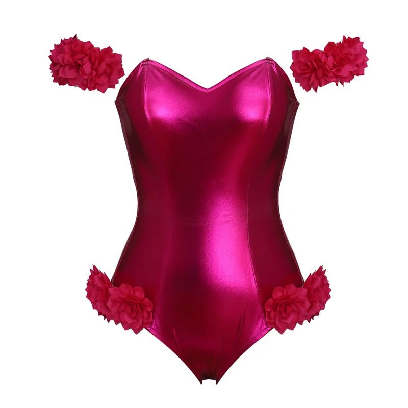 Traje de Cheerleader de Rebel Wilson para Cosplay - Bodysuit Brillante para Mujer - Fantasia Cosera