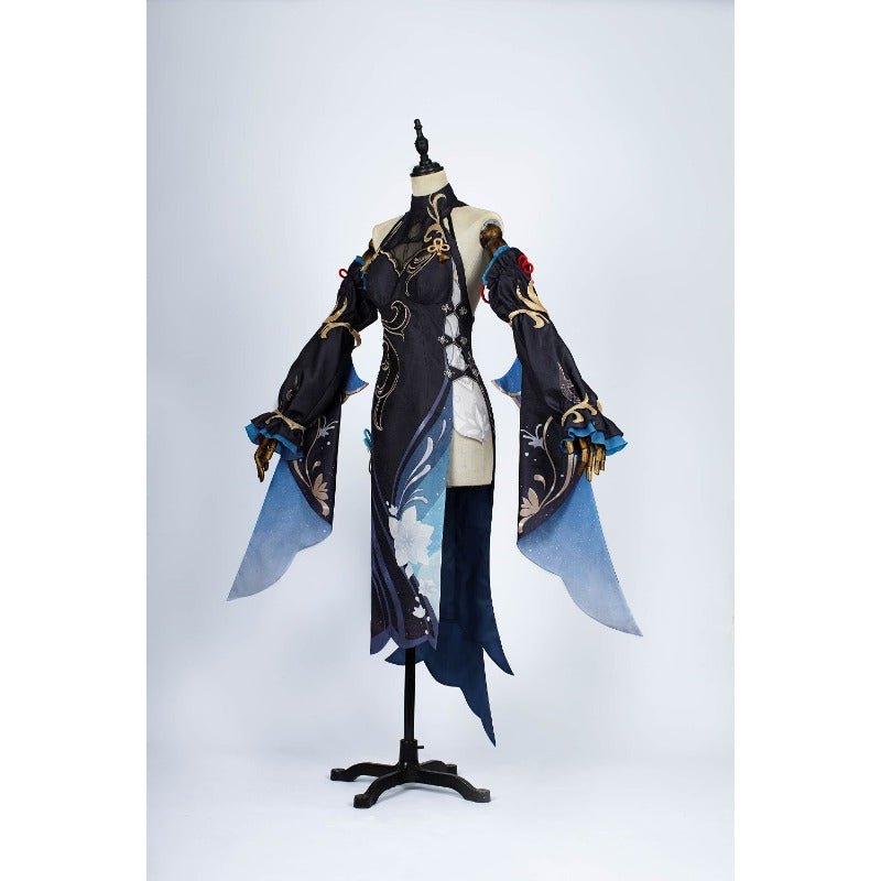 Traje de Cosplay Ganyu Cheongsam de Genshin Impact - Outfit del Festival del Farol de Shen He - Fantasia Cosera