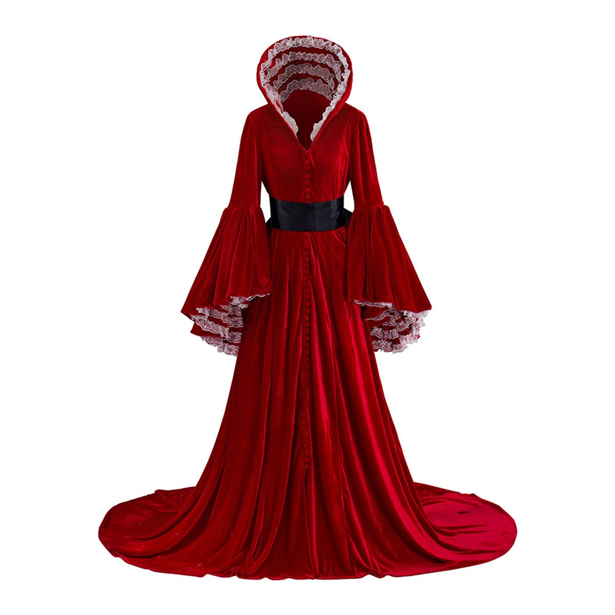 Vestido Rojo de Lo que el Viento se Llevó – Disfraz de Cosplay de Scarlett O’Hara para Halloween y Cosplay - Fantasia Cosera