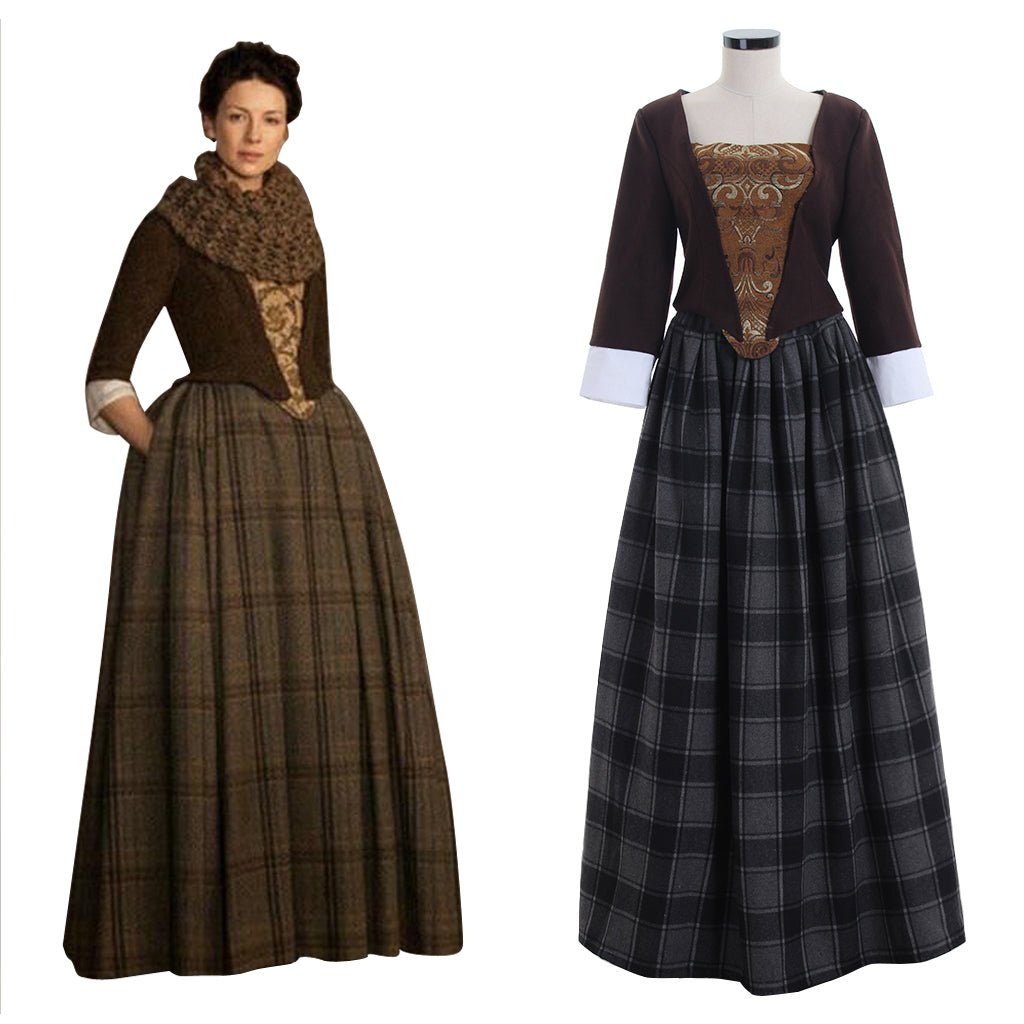 Vestido Inspirado en Outlander | Cosplay de las Tierras Altas de Escocia para Mujeres - Fantasia Cosera
