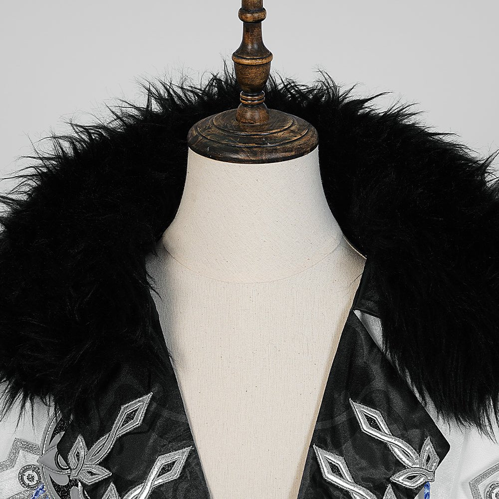 Traje de Genshin Impact Fatui Cloak para Pierr Pantalone Tartaglia Harlequin Doctor Sandrone Columbina Regretor - Fantasia Cosera