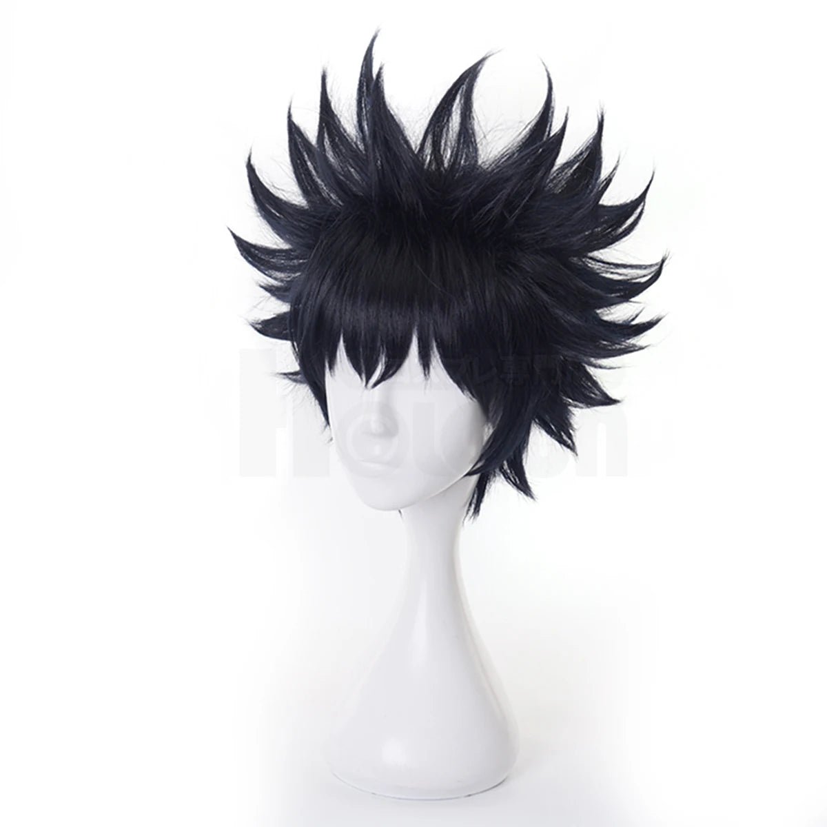 Peluca de Cosplay de Megumi Fushiguro de Jujutsu Kaisen, Fibra Sintética Premium, Talla Ajustable para Halloween y Fiestas - Fantasia Cosera