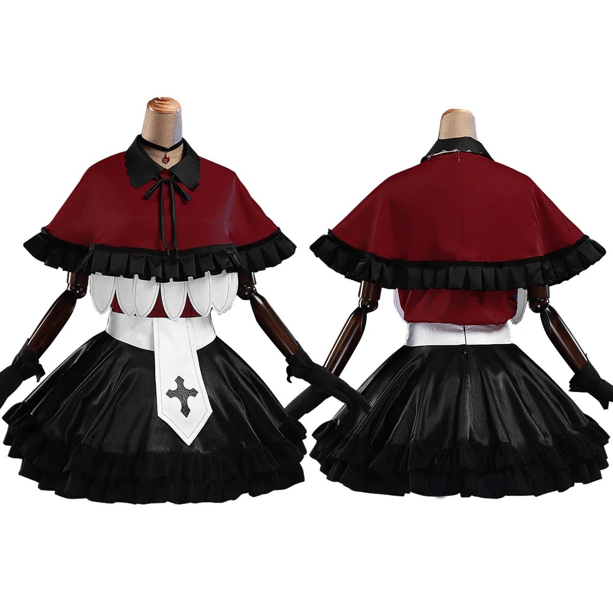 Disfraz de Cosplay de Ruby Hoshino de OSHI NO KO Anime con Peluca, Camisa, Chal y Falda - Fantasia Cosera