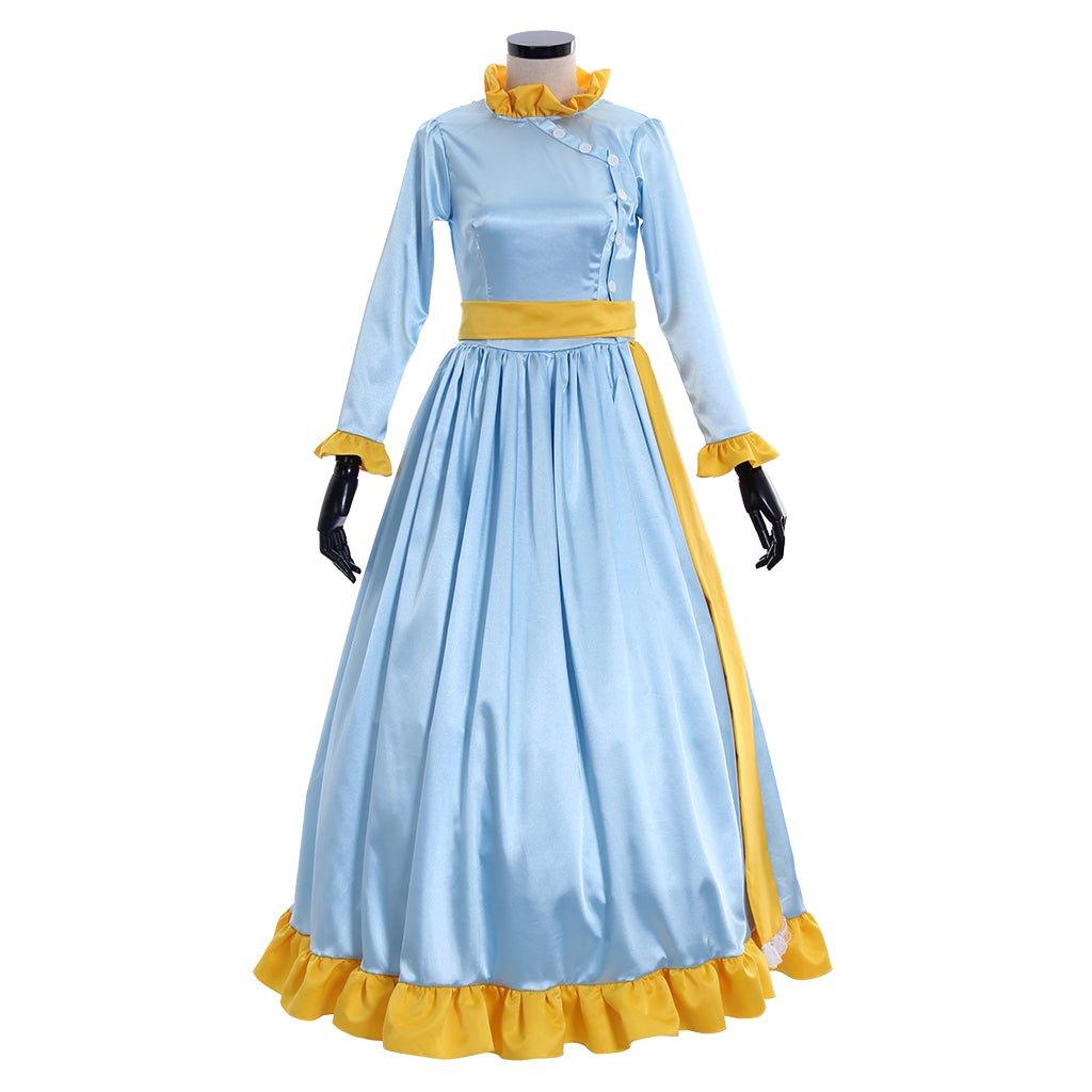 Vestido de Gala Azul Winifred Mrs. Banks | Disfraz de Cosplay para Halloween - Fantasia Cosera