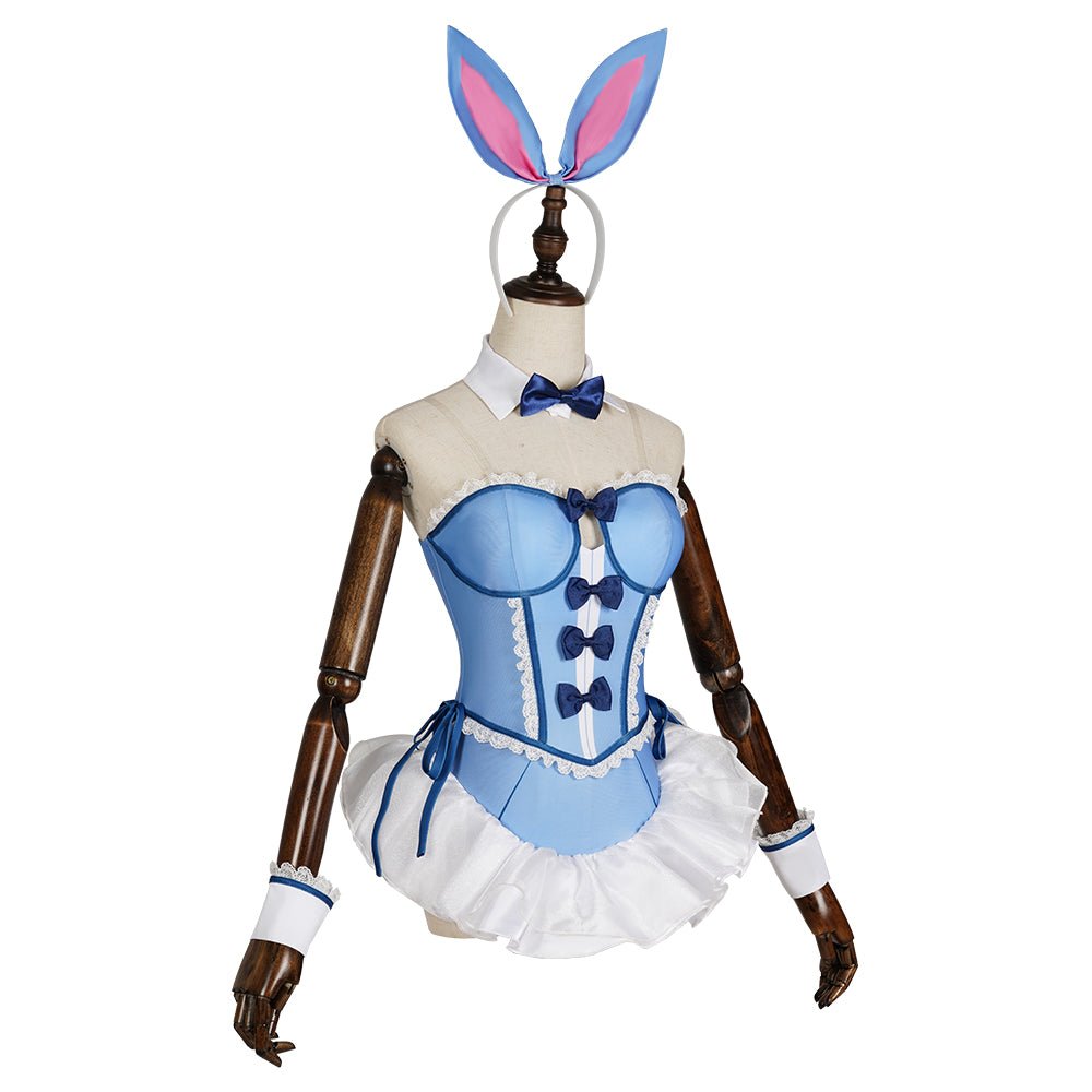 Traje Cosplay Chica Conejo Azul para Halloween y Fiestas Temáticas - Fantasia Cosera