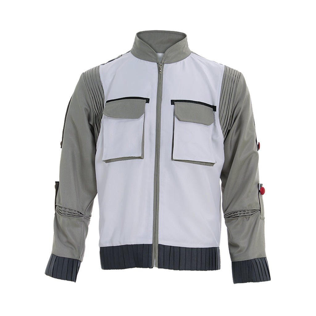 Traje de Cosplay de Regreso al Futuro - Chaqueta en Naranja, Blanco y Rojo - Fantasia Cosera